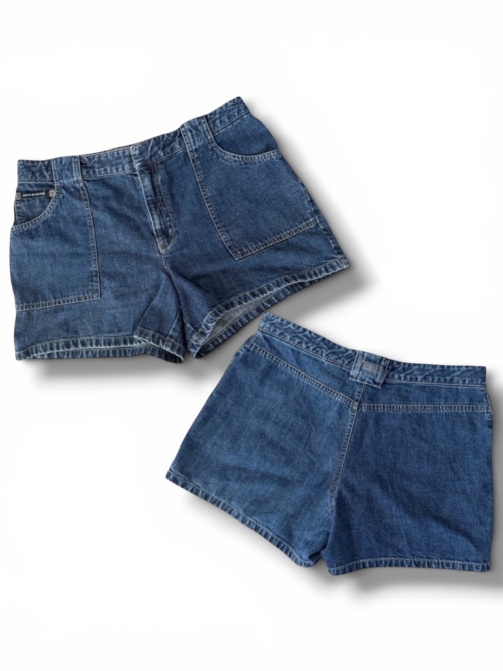 Y2K DKNY 100% Cotton Pocketless Shorts